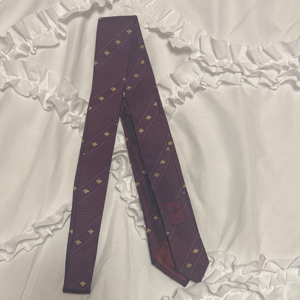 Gucci Bee and Web Silk Tie - Picture 4 of 4